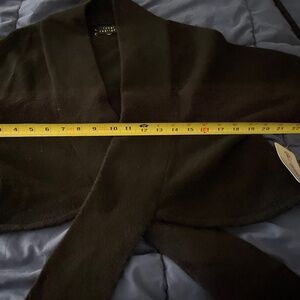 Robert Rodriguez 100% cashmere  NWOT black tie shrug cardigan